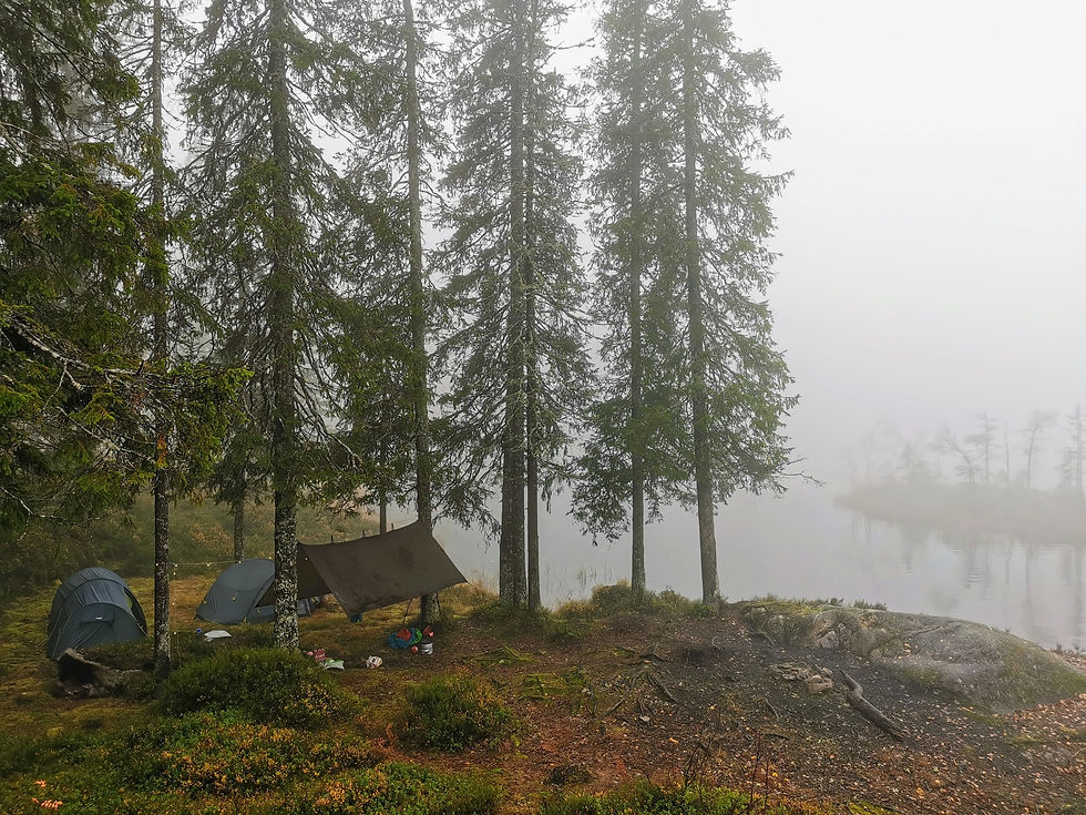 Stemningsfullt og tilbaketrukket ved Øyvann