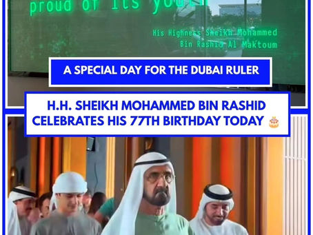 Today marks the 77th birthday of His Highness Sheikh Mohammed bin Rashid Al Maktoum