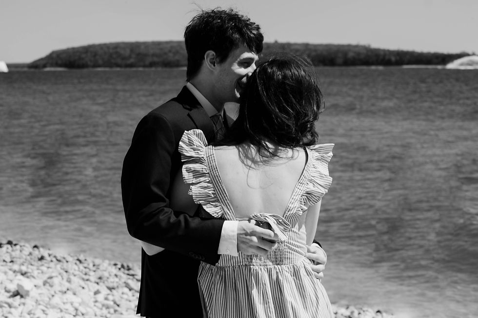 Surprise Engagement on Mackinac Island, Michigan