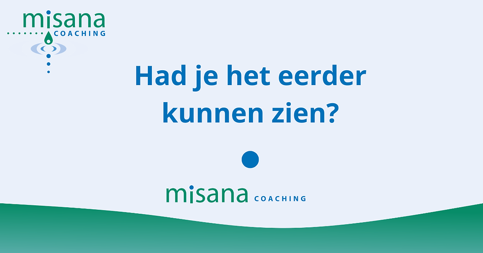 Had je het eerder kunnen zien