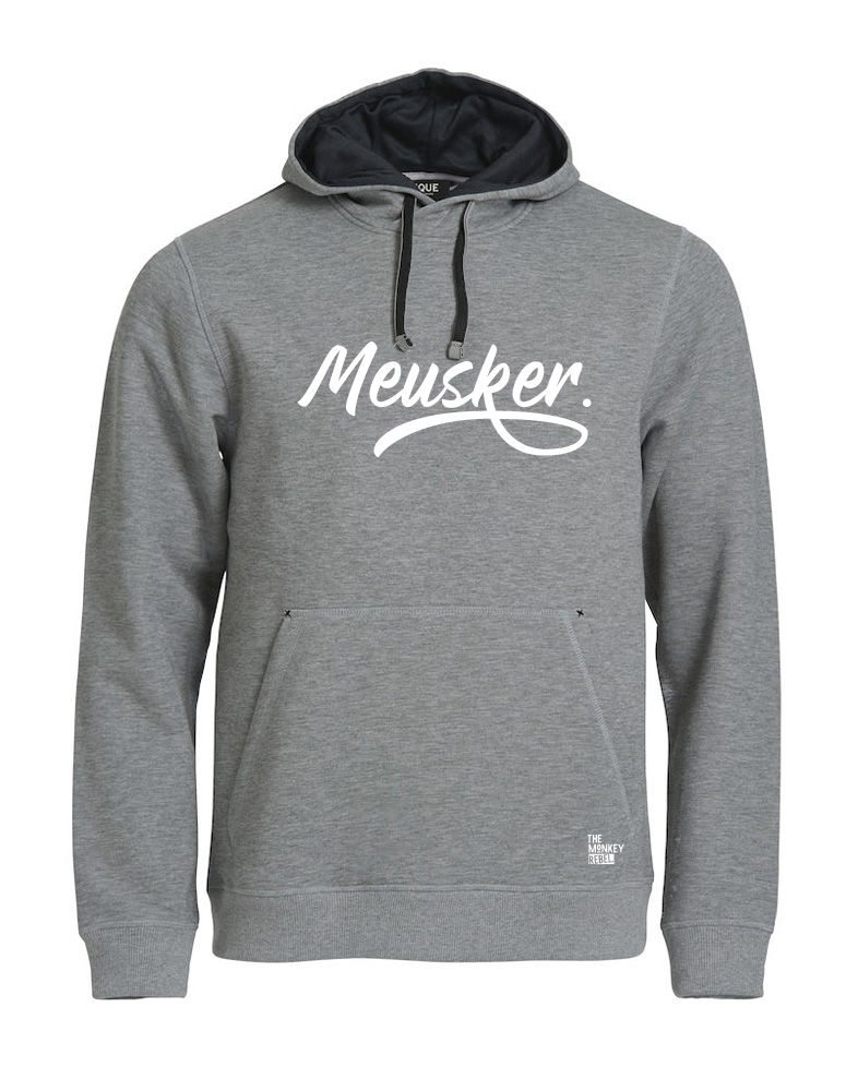 Heren | Hoodies | Nienofs Dialect | Meusker | Grijs | The Monkey Rebel