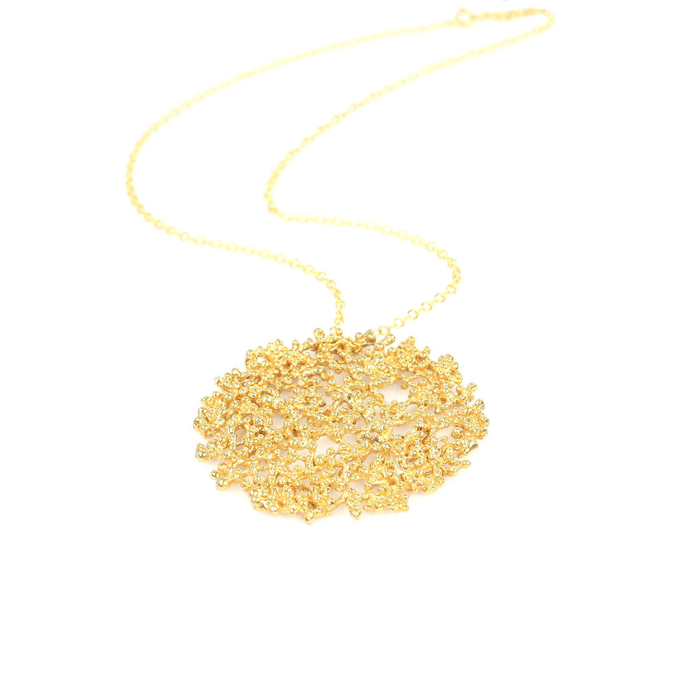 Thumbnail: ROCIO ROUND brass pendant
