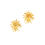 Thumbnail: SUNRAY SINGLE  brass stud earrings