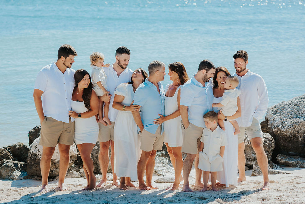 Large Family Photography Session in the Florida Keys