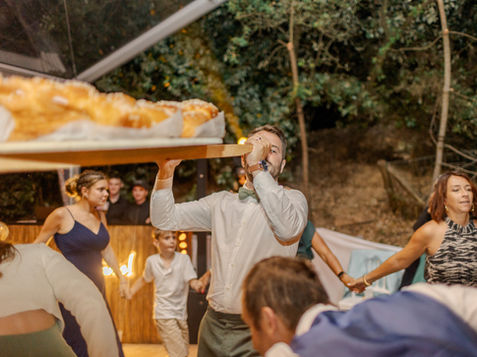 Danse de la brioche mariage vendéen sous tente plage du Veillon à Talmont-Saint-Hilaire avec DJ Tem’Pow