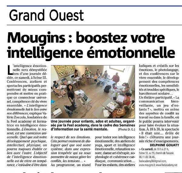 Article de presse sur la Feel Academy