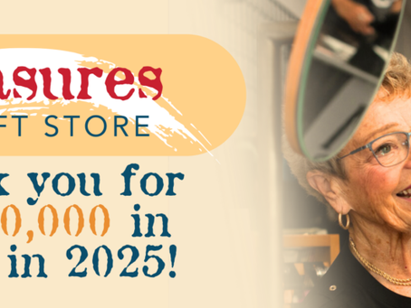 Treasures’ $1 Million Year: Thank you.