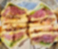 Smoked meat club sandwich