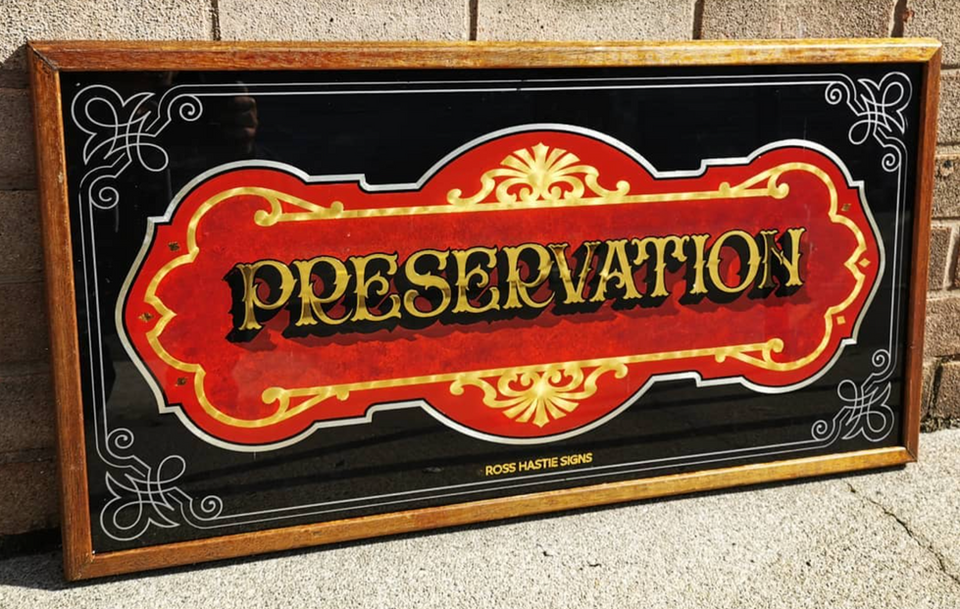 23.5ct Gold Leaf on Glass, Reverse Glass Gilding