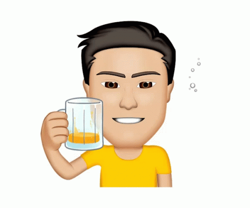 drinking beer