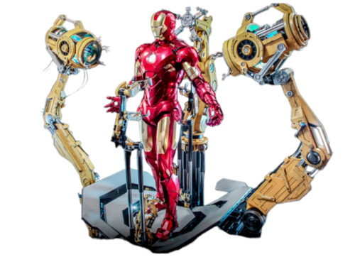 Hot Toys MMS462D22 IRON MAN 1/6 MARK IV WITH SUIT-UP GANTRY