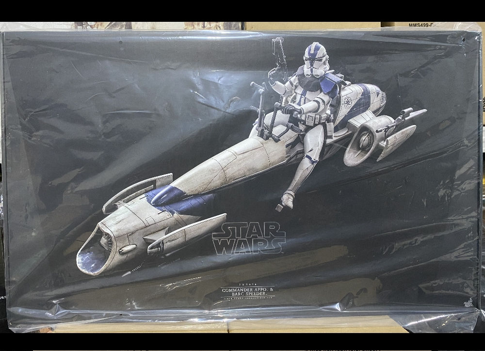 Ready Hot Toys TMS076 STAR WARS THE CLONE WARS 1/6 COMMANDER APPO & BARC SPEEDER