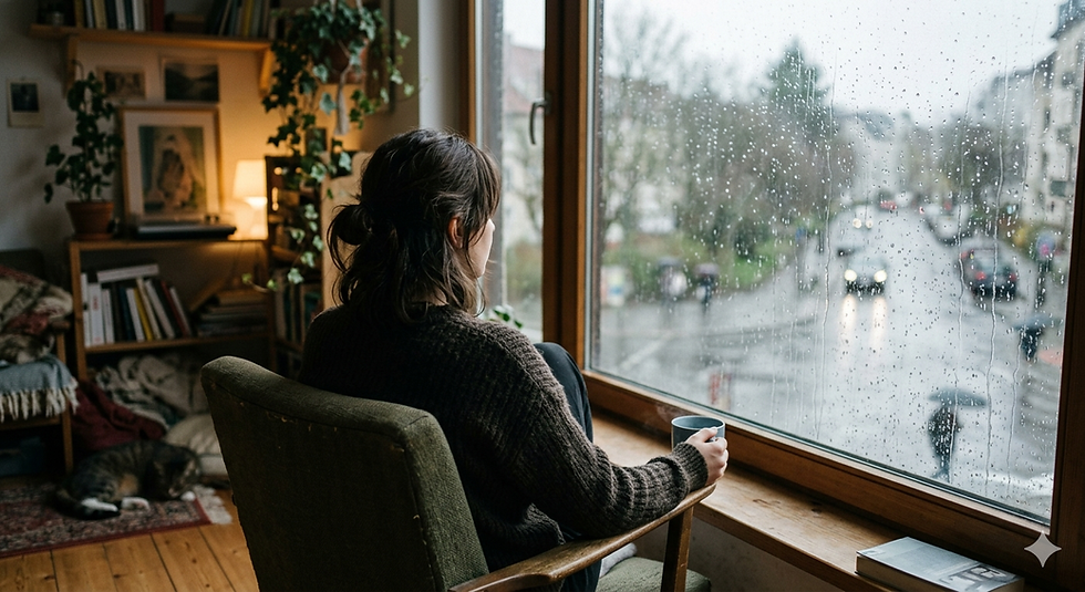 A quiet moment for reflection and making sense of thoughts.