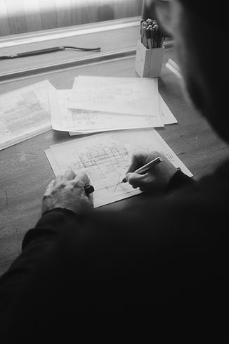 Architect plans for a home renovation project