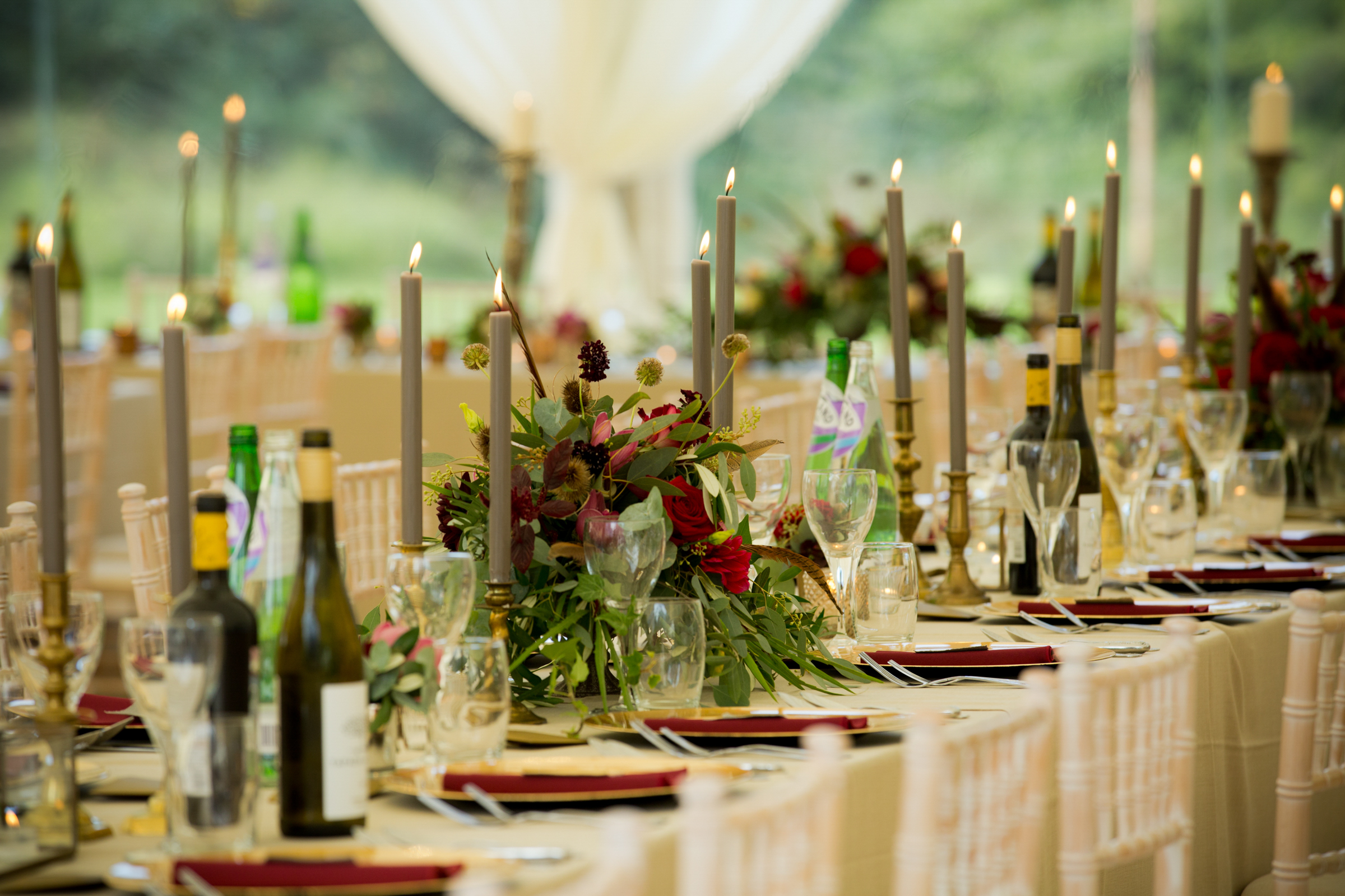 Table centres Umberslade Hall