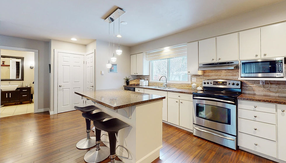 the before photo. by removing the laundry room we were able to bring more light into the kitchen.