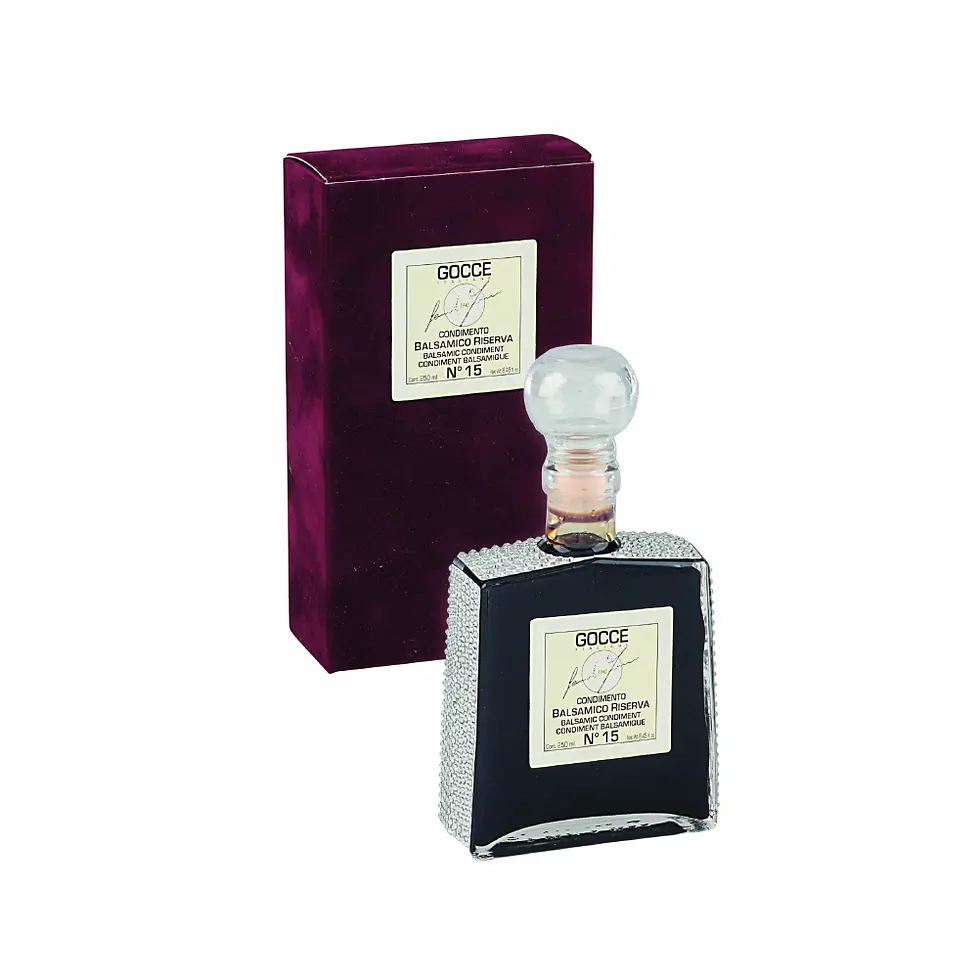 Condimento Riserva 15 Jahre mit Kristallen und Samtbox
