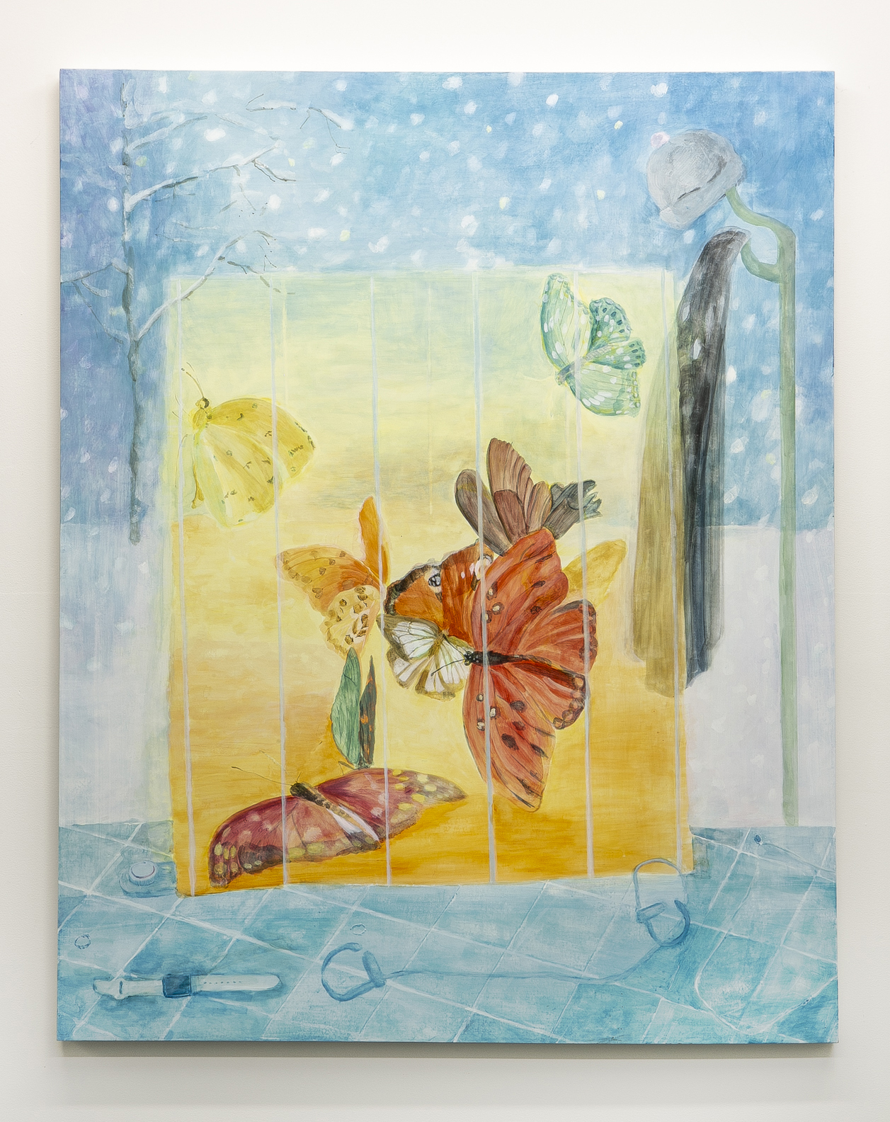 Butterflies and still life