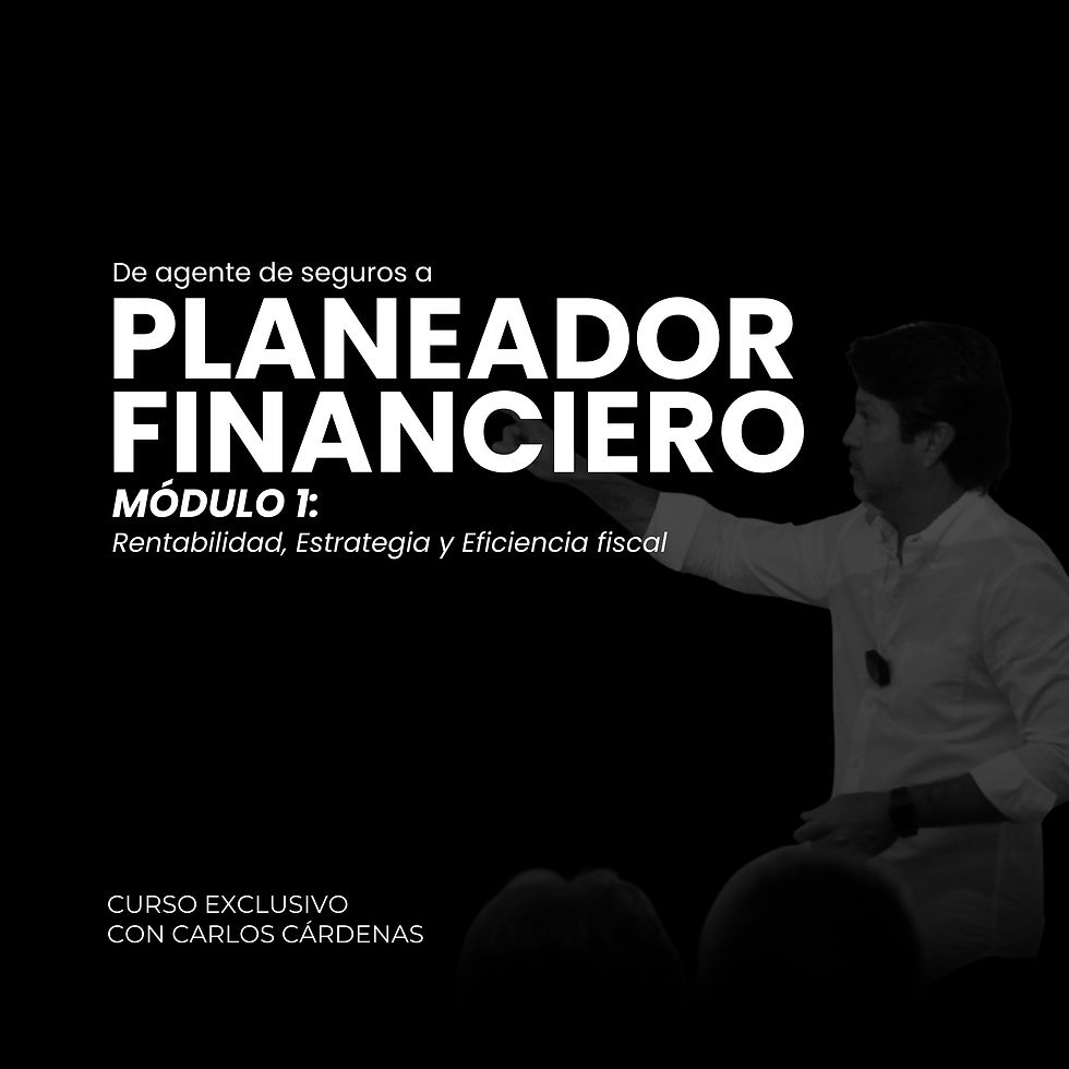 De agente de seguros a PLANEADOR FINANCIERO