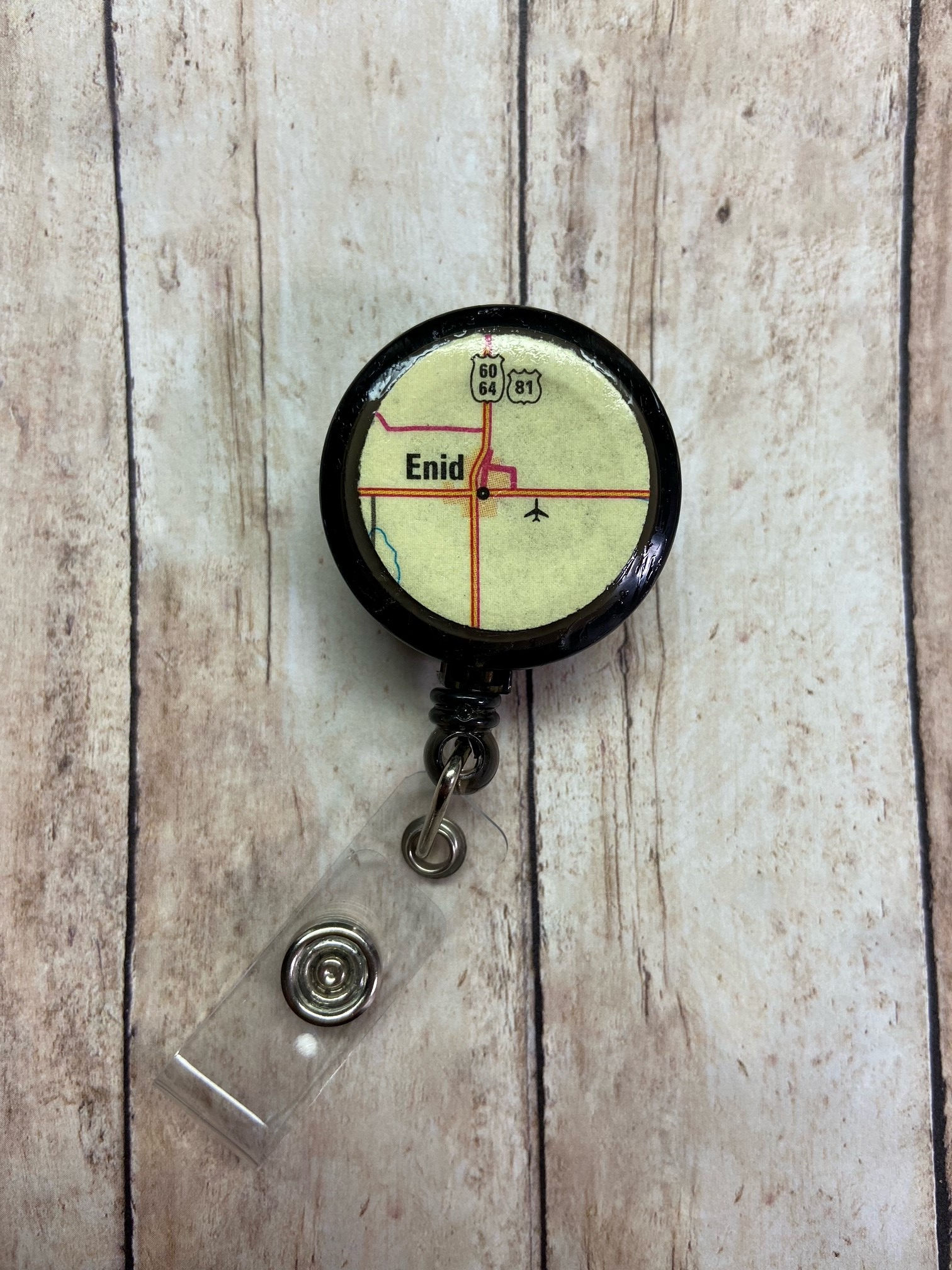 Enid, Oklahoma ID Badge Reel/ID Holder