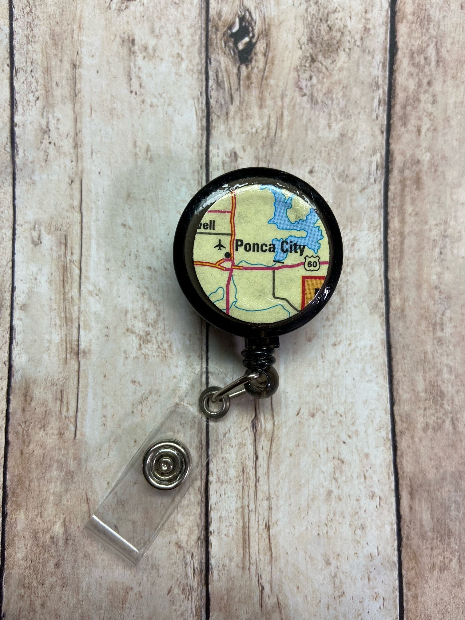 Ponca City, Oklahoma ID Badge Reel/ID Holder