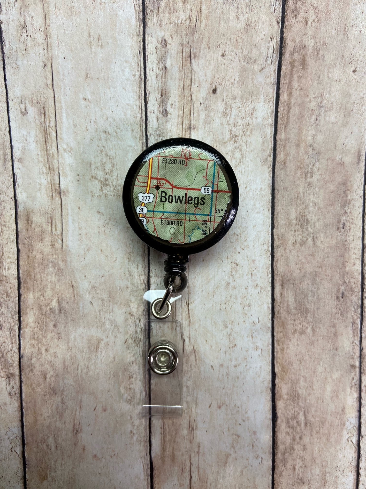 Bowlegs, Oklahoma ID Badge Reel/ID Holder