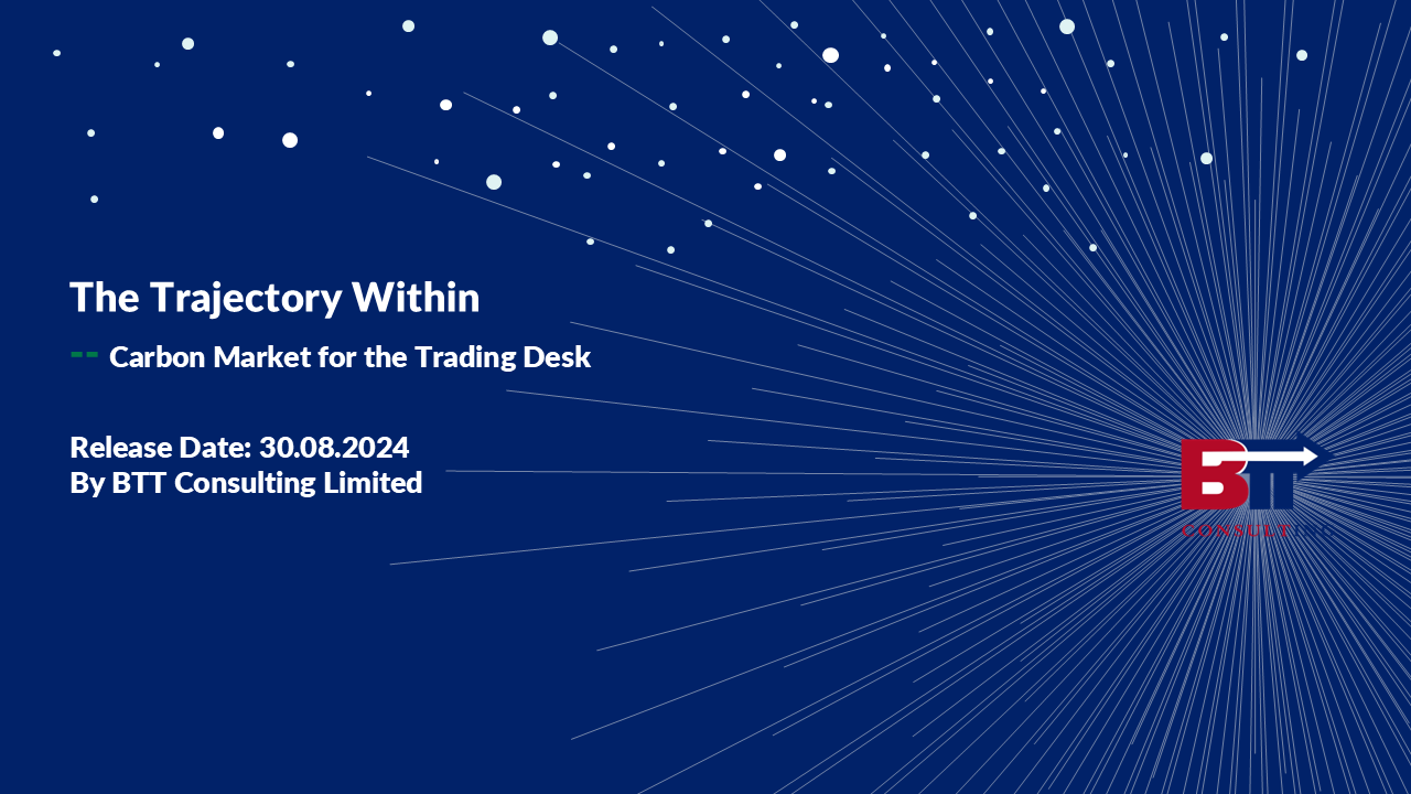 The Trajectory Within -- Carbon Market for the Trading Desk 30.08.2024
