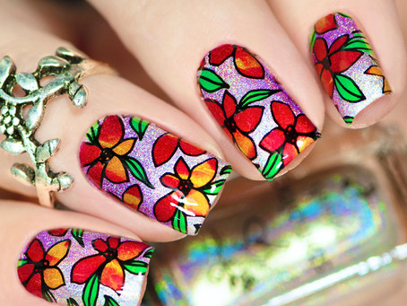 Layered Stamping Nail Art | Clear Jelly Stamper Tutorial