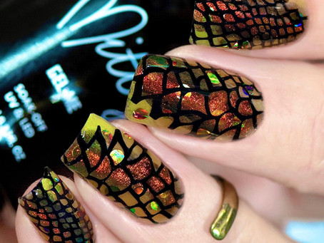 Snake Skin Nail Design