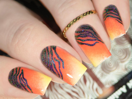 ANIMAL PRINT NAIL DESIGN | Stamping Nail Art with Powder