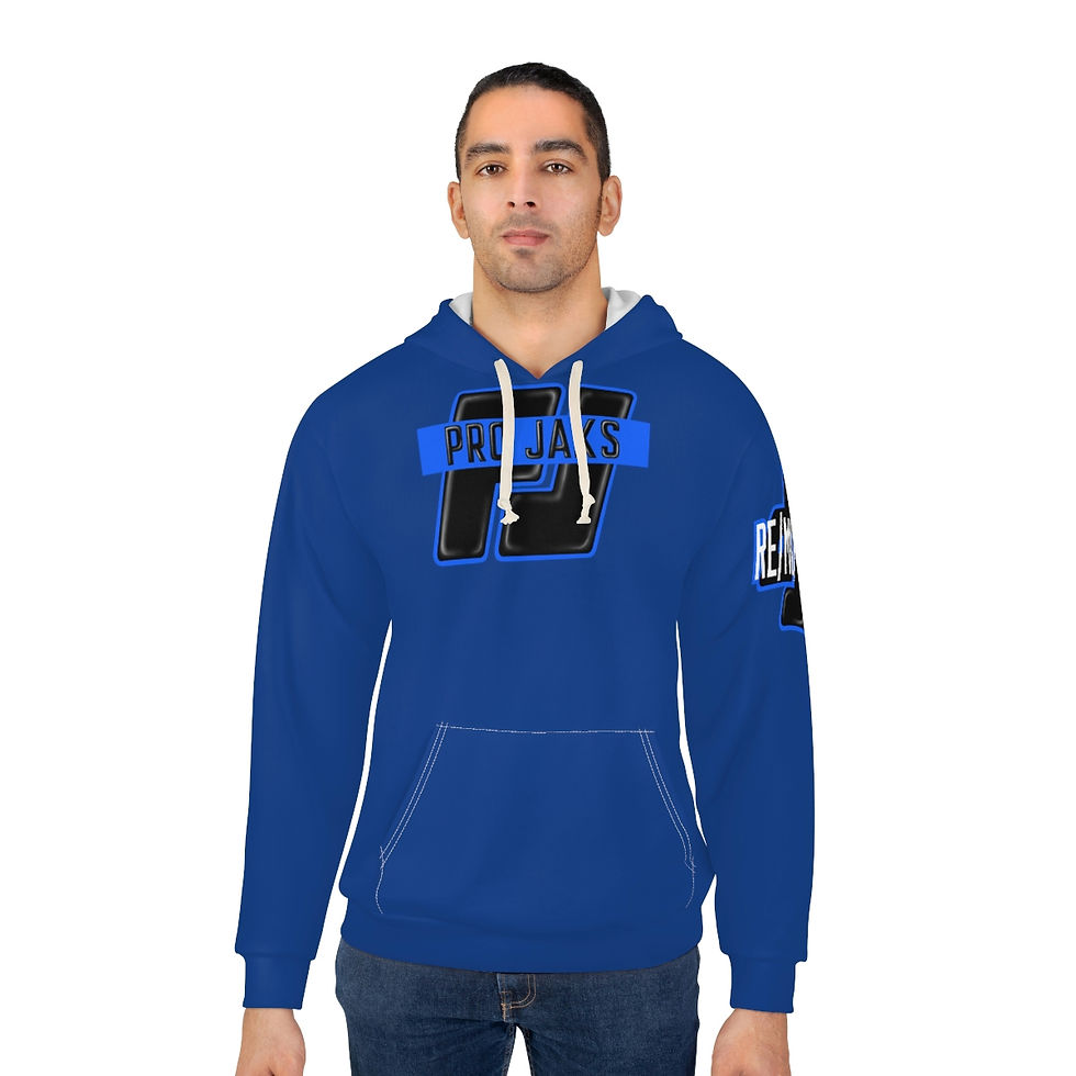 Thumbnail: Re/MiXX Blue - AOP Unisex Pullover Hoodie
