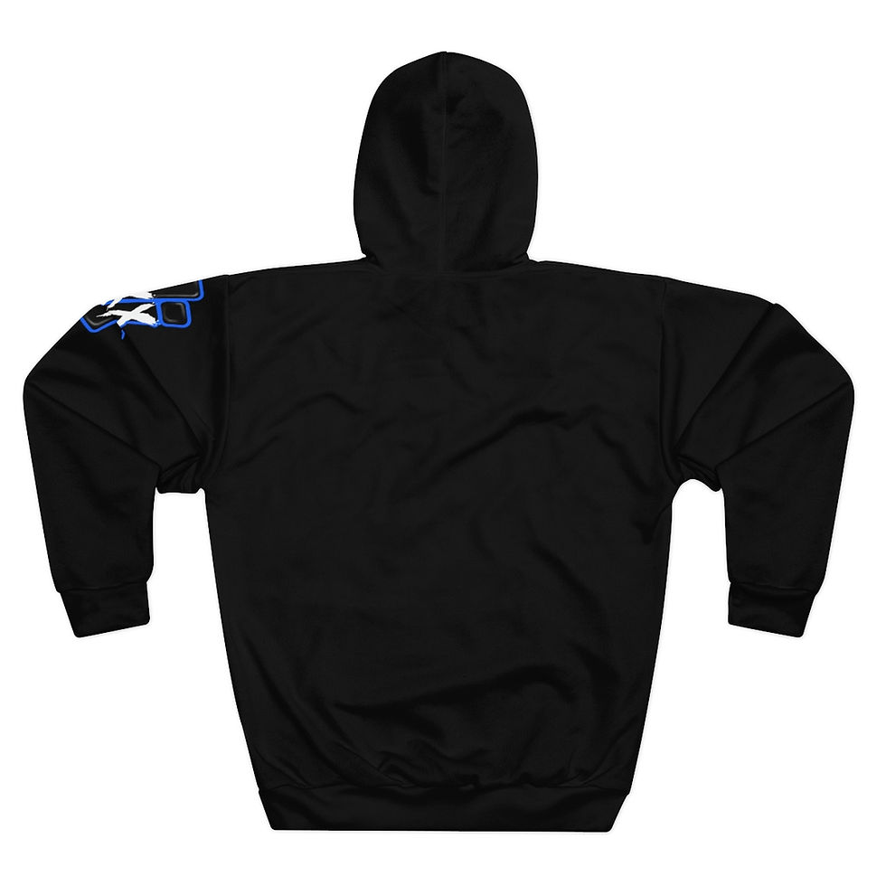 Thumbnail: JaXX Black AOP Unisex Pullover Hoodie