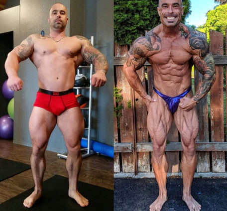 Men's bodybuilding fitness transformation. Bodybuilding, lean with nutrition plan.  Online fitness coach and training. Shredded