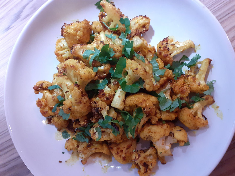Roasted Cauliflower with Garam Masala
