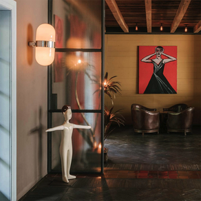 An interior view of Rooms Hotel in Tbilisi