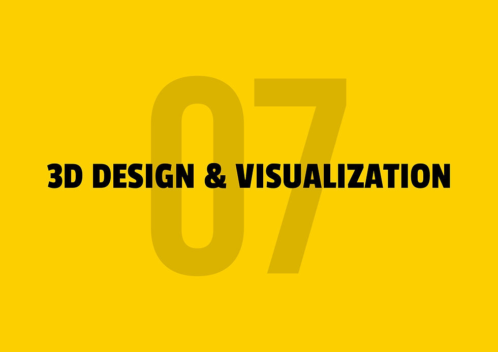3D Design and Visualisation