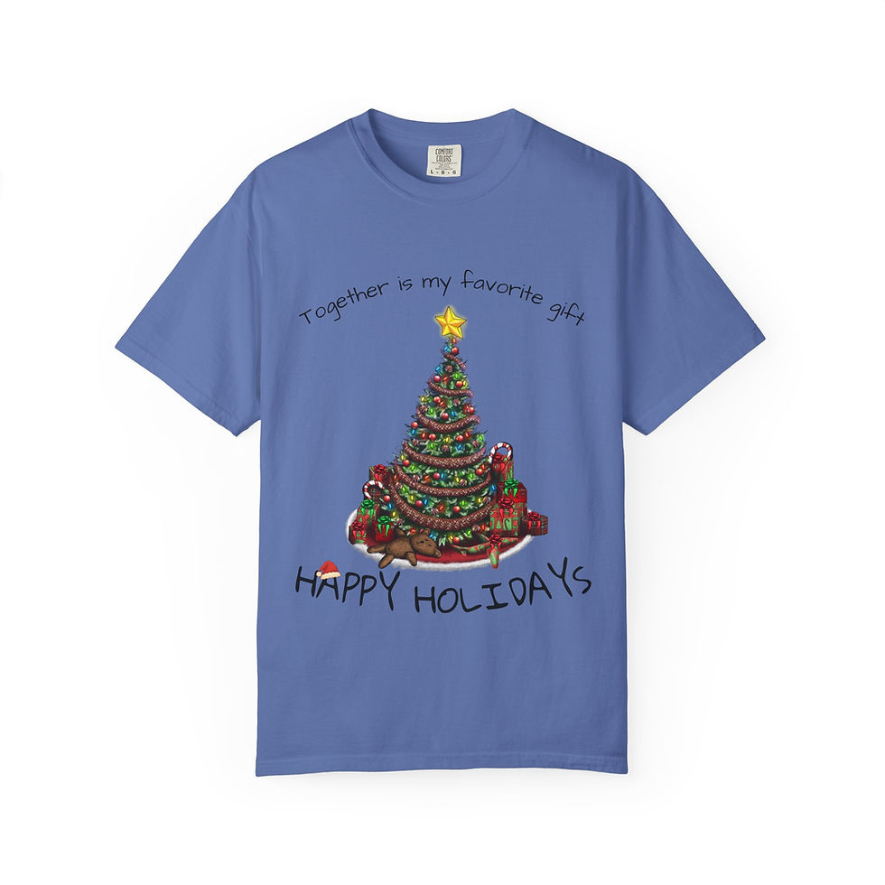 Thumbnail: Christmas Tree T-Shirt — "Together is my favorite gift" Happy Holidays Tee