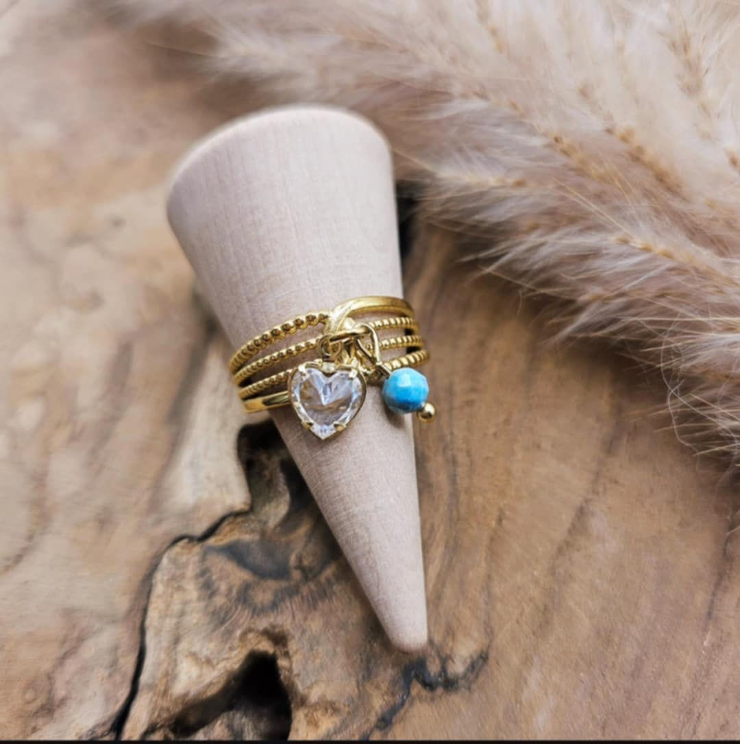 Bague Apatite Bleue – Onde de Sagesse Enchantée