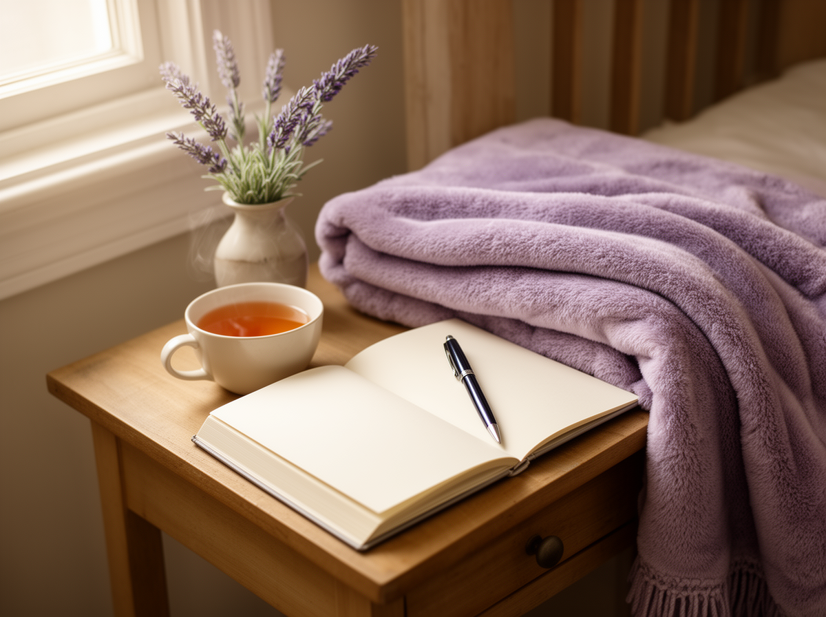 Quiet morning bedroom scene representing how grief can be felt physically in the body