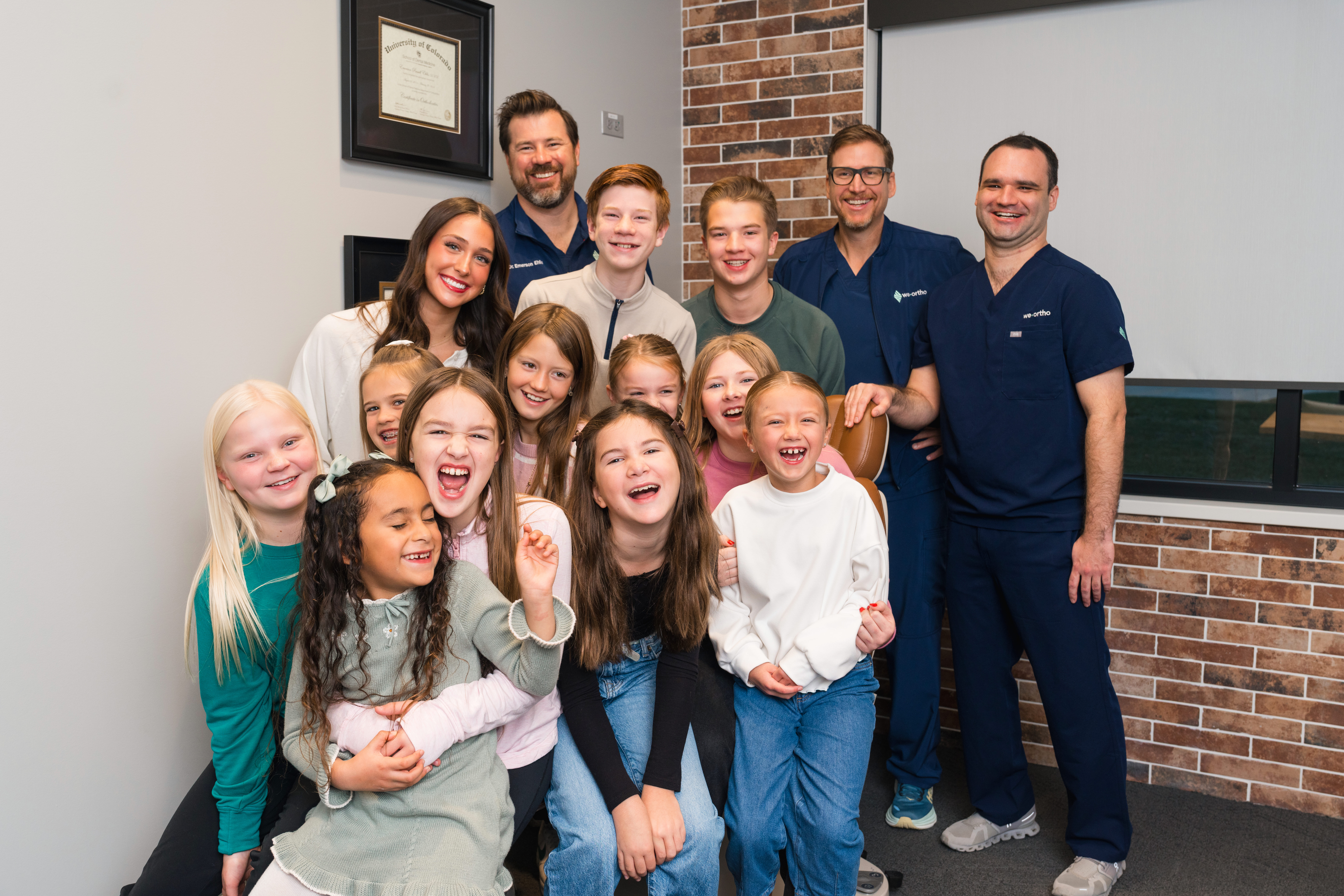 WE Ortho doctors and patients in the office