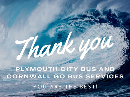 £1000 donation from Plymouth City Bus and Cornwall Go bus services