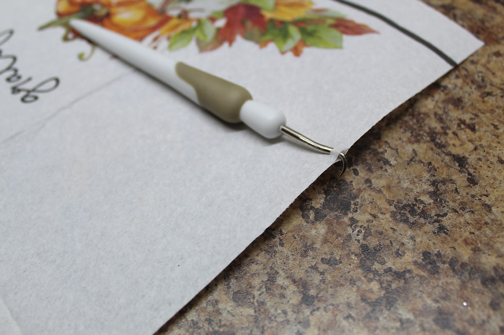 This is where the pick comes in. This is a pick I use for vinyl projects.