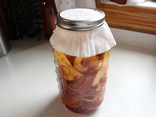 ACV Apple Cider Vinegar Apple Scraps Homemade