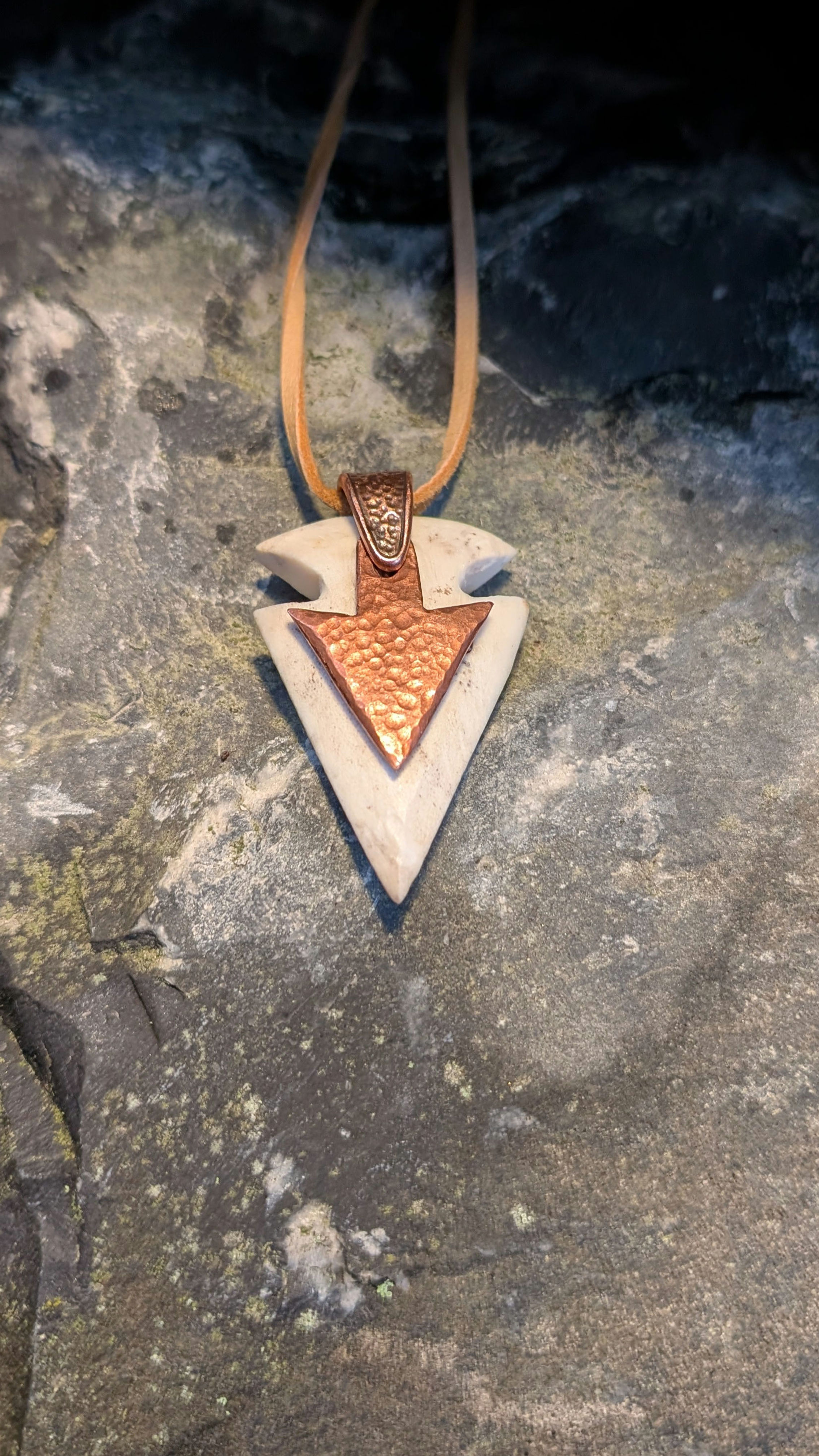 Copper and Antler Journey Pendant (Pre-order)