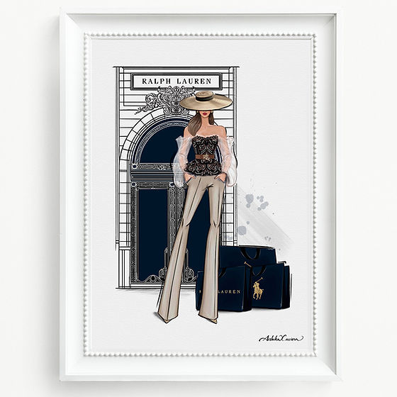 RALPH LAUREN 888 MADISON AVENUE NEW YORK | Fashion Illustration