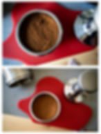 espresso puck preparation