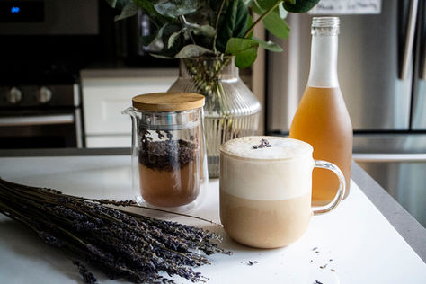 Best lavender syrup and iced lavender cappuccino