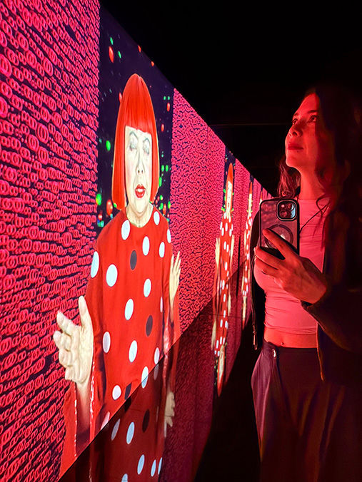 Proyección de Video dentro del Museo