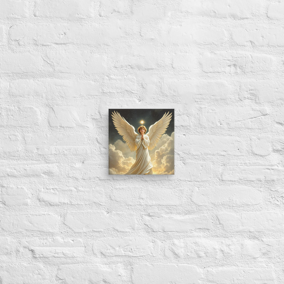 Thumbnail: Praying Boy Angel Canvas