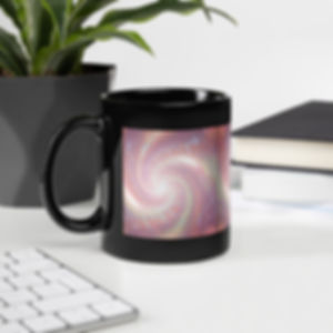 Polaris Vortex Black Glossy Mug